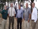 Regional Fisheries DNR Manager Henry Drewes, Assistant DNR Commissioner Larry Kramka, Representative Bud Nornes, Representative Morrie Lanning, Senator Dan Skogen